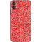 Elephant Print Red iPhone 11 Skin