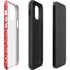 Elephant Print Red iPhone 12 Impact Case