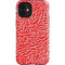 Elephant Print Red iPhone 12 Mini Impact Case