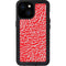 Elephant Print Red iPhone 13 Mini Waterproof Case