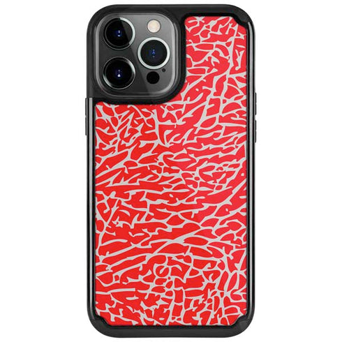 Elephant Print Red iPhone 13 Pro Cargo Case