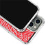 Elephant Print Red iPhone 13 Pro Clear Case