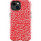 Elephant Print Red iPhone 15 Plus Impact Case