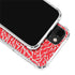Elephant Print Red iPhone 14 Plus Clear Case
