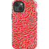 Elephant Print Red iPhone 15 Impact Case