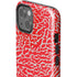 Elephant Print Red iPhone 15 Impact Case