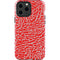 Elephant Print Red iPhone 14 Pro Max Impact Case