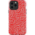 Elephant Print Red iPhone 15 Pro Max Impact Case