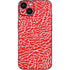Elephant Print Red iPhone 14 Skin
