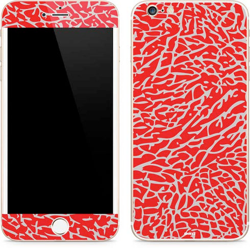 Elephant Print Red iPhone 6/6s Plus Skin