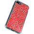 Elephant Print Red iPhone SE (2nd & 3rd Gen) Clear Case
