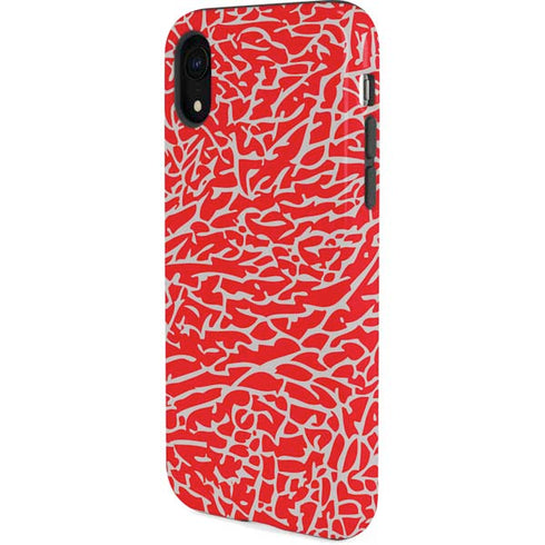 Elephant Print Red iPhone XR Pro Case