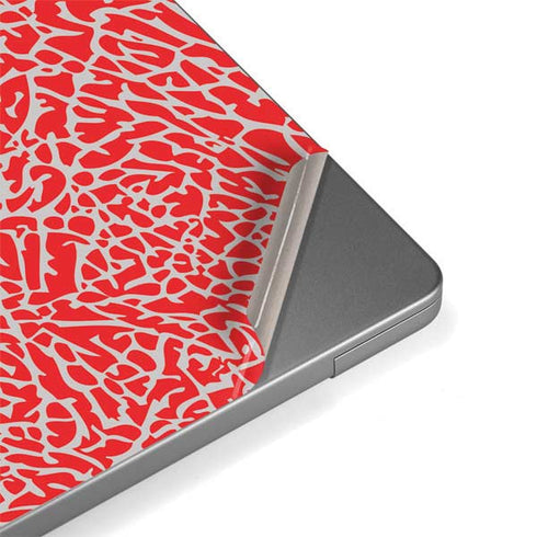 Elephant Print Red MacBook Pro 14in (2021-24) Skin