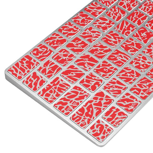 Elephant Print Red Magic Keyboard Skin