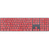 Elephant Print Red Magic Keyboard with Numeric Keypad Skin
