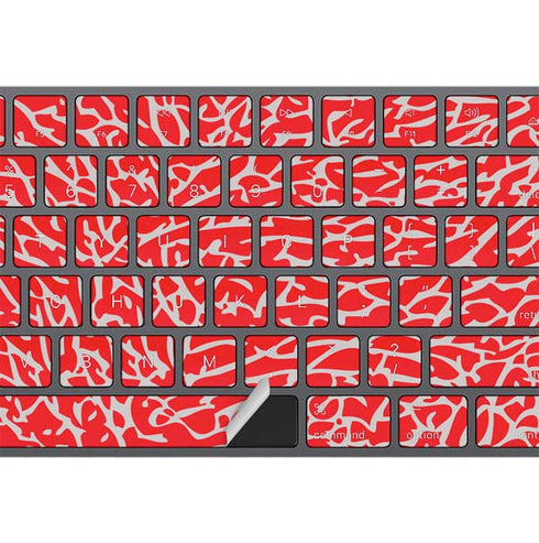 Elephant Print Red Magic Keyboard with Numeric Keypad Skin