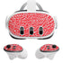 Elephant Print Red Meta Quest 3 Skin