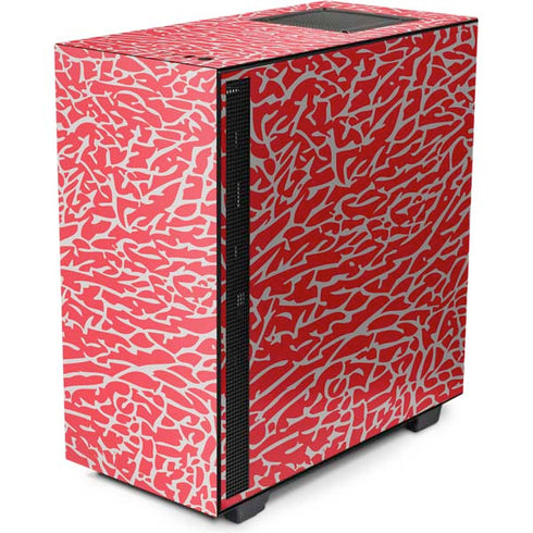 Elephant Print Red NZXT H510 Compact ATX Mid-Tower Case Skin