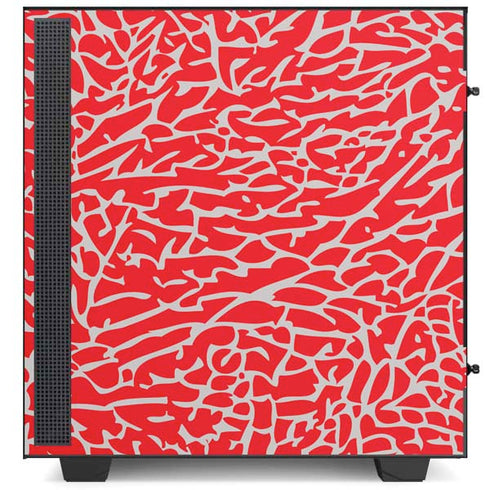 Elephant Print Red NZXT H510 Compact ATX Mid-Tower Case Skin