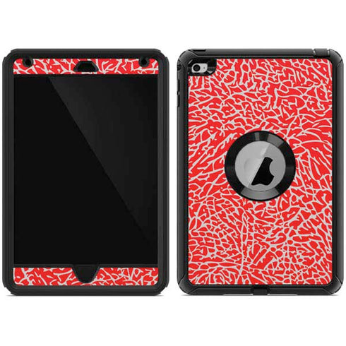 Elephant Print Red Otterbox Defender iPad Skin