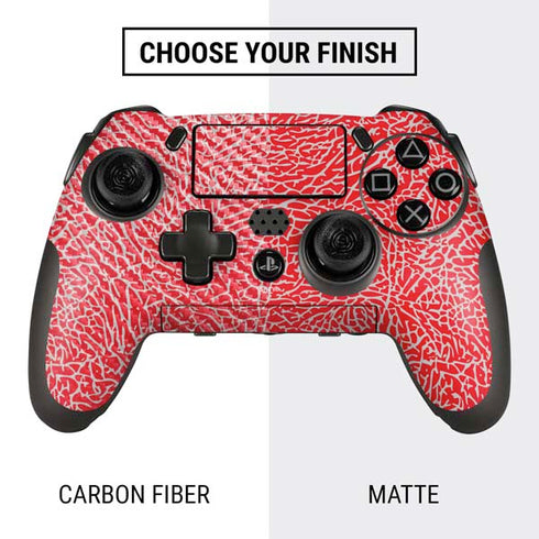 Elephant Print Red PlayStation Scuf Vantage 2 Controller Skin