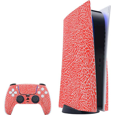 Elephant Print Red PS5 Bundle Skin