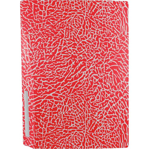Elephant Print Red PS5 Console Skin