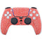 Elephant Print Red PS5 Controller Skin