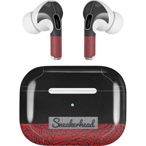 Elephant Print Red Sneakerhead AirPods Pro 2nd Gen Skin
