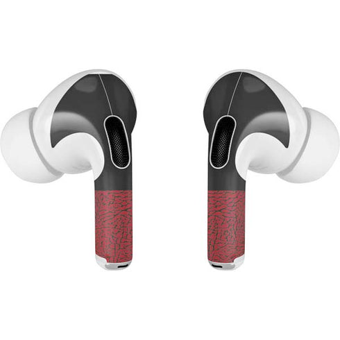 Elephant Print Red Sneakerhead AirPods Pro 2nd Gen Skin