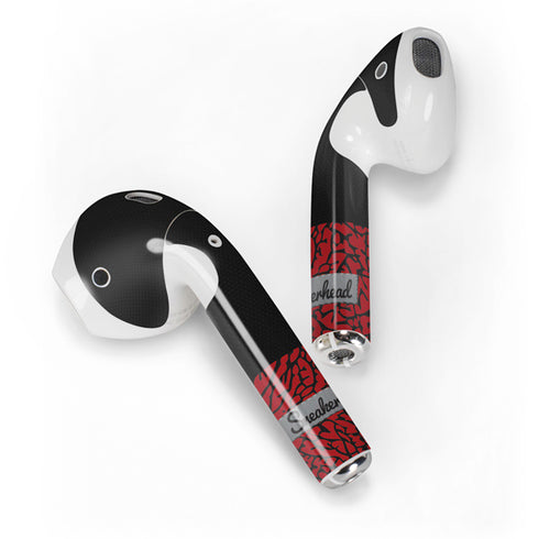 Elephant Print Red Sneakerhead Apple AirPods 2 Skin