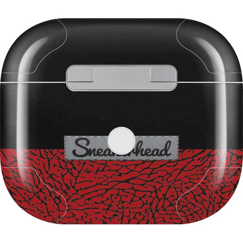 Elephant Print Red Sneakerhead Apple AirPods (3rd Gen 2021) Skin