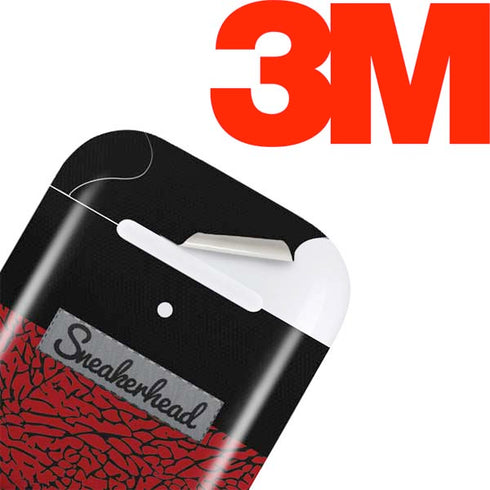 Elephant Print Red Sneakerhead Apple AirPods Skin