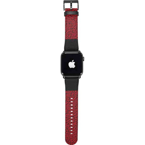 Elephant Print Red Sneakerhead Apple Watch Band 38-40mm