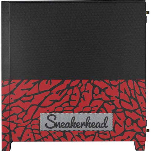 Elephant Print Red Sneakerhead Corsair 4000D Tempered Glass Mid-Tower ATX Case Skin