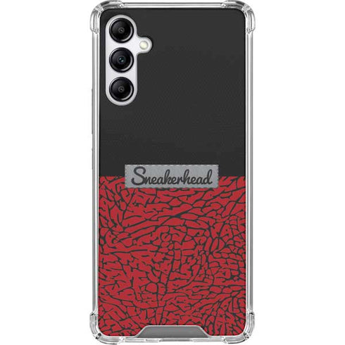 Elephant Print Red Sneakerhead Galaxy A15 5G Clear Case
