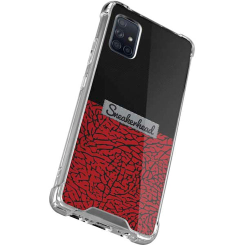 Elephant Print Red Sneakerhead Galaxy A51 5G Clear Case