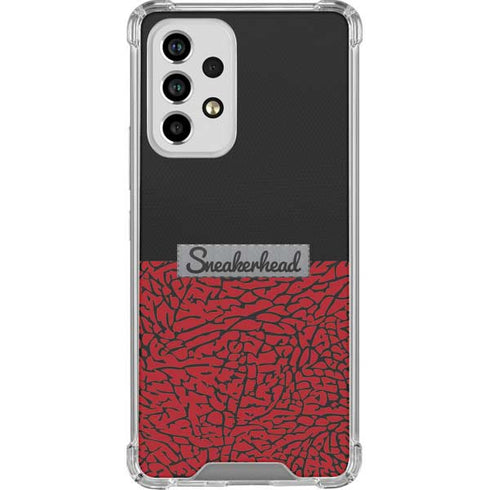 Elephant Print Red Sneakerhead Galaxy A53 5G Clear Case