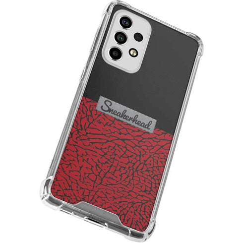 Elephant Print Red Sneakerhead Galaxy A53 5G Clear Case