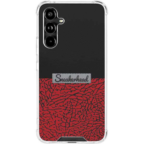 Elephant Print Red Sneakerhead Galaxy A54 5G Clear Case