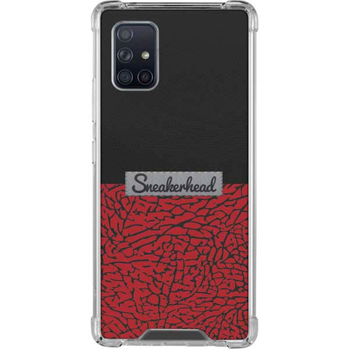 Elephant Print Red Sneakerhead Galaxy A71 5G Clear Case