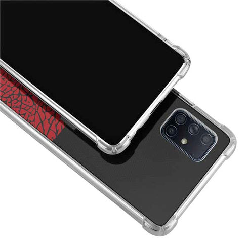 Elephant Print Red Sneakerhead Galaxy A71 5G Clear Case