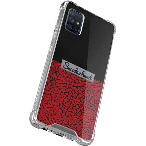 Elephant Print Red Sneakerhead Galaxy A71 5G Clear Case