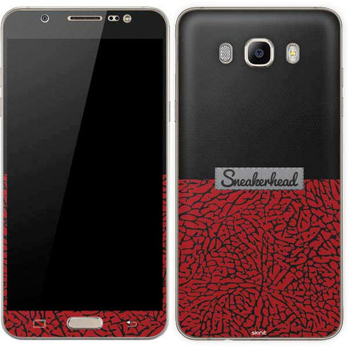 Elephant Print Red Sneakerhead Galaxy J7 Skin