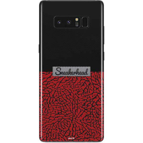 Elephant Print Red Sneakerhead Galaxy Note 8 Skin