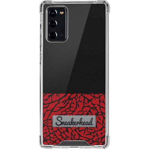 Elephant Print Red Sneakerhead Galaxy Note20 5G Clear Case