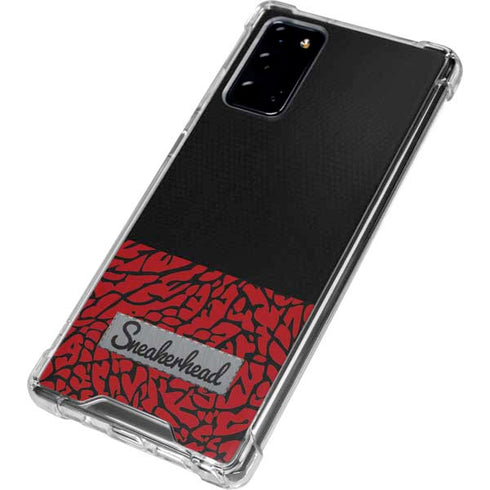 Elephant Print Red Sneakerhead Galaxy Note20 5G Clear Case