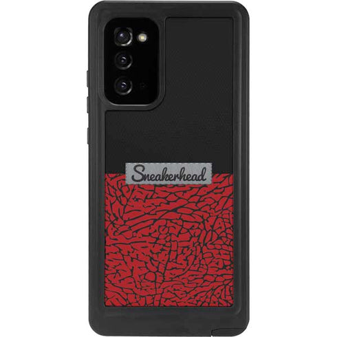 Elephant Print Red Sneakerhead Galaxy Note20 5G Waterproof Case