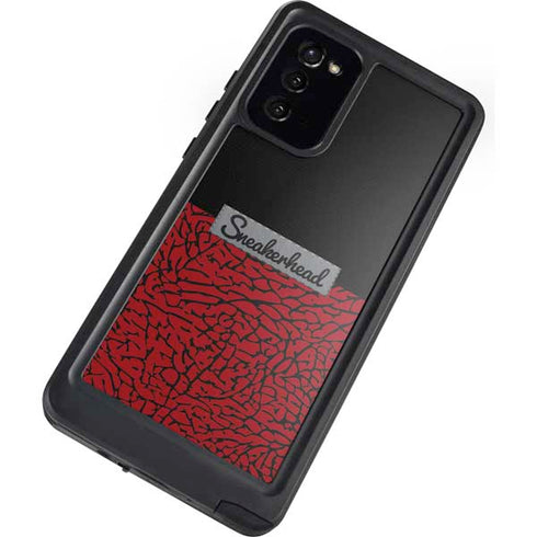 Elephant Print Red Sneakerhead Galaxy Note20 5G Waterproof Case