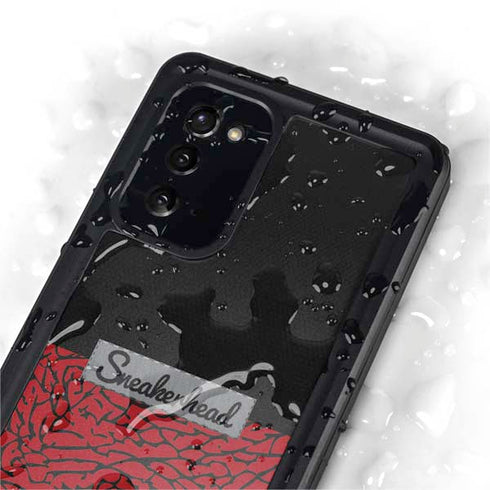 Elephant Print Red Sneakerhead Galaxy Note20 5G Waterproof Case